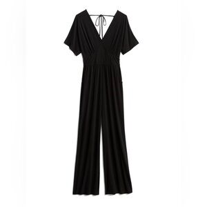 21 Saints Chic Black V-Neck Jumpsuit EUC Size S